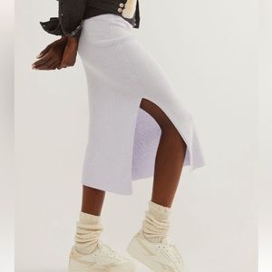 NWT FREE PEOPLE GOLDEN HOUR MIDI SKIRT